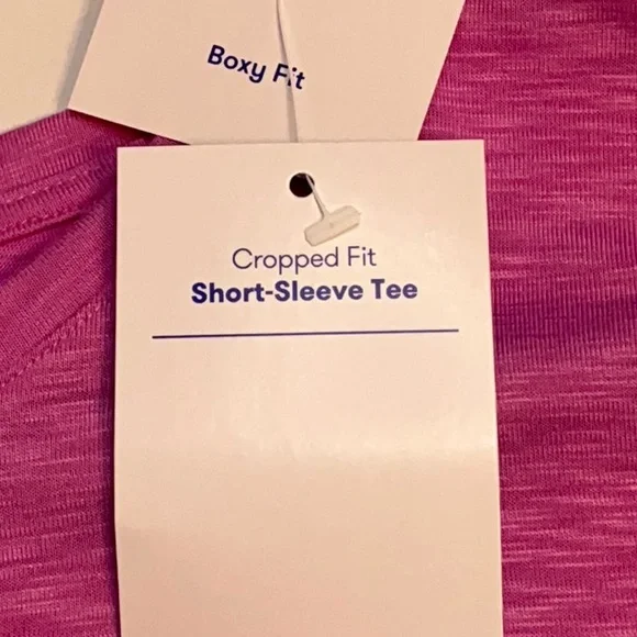 JoyLab Women’s Dusty Pink Slub Short Sleeve Boxy Fit T-Shirt, Size Large; NWT - Picture 9 of 12